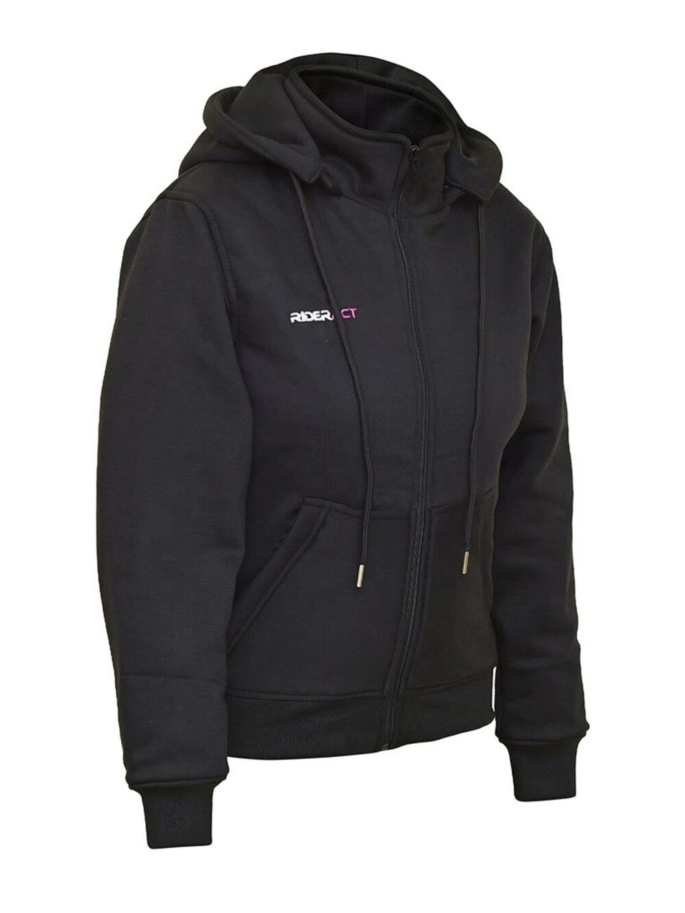 RIDERACT® Womens Motorcycle Hoodie Armor Fiber Lined